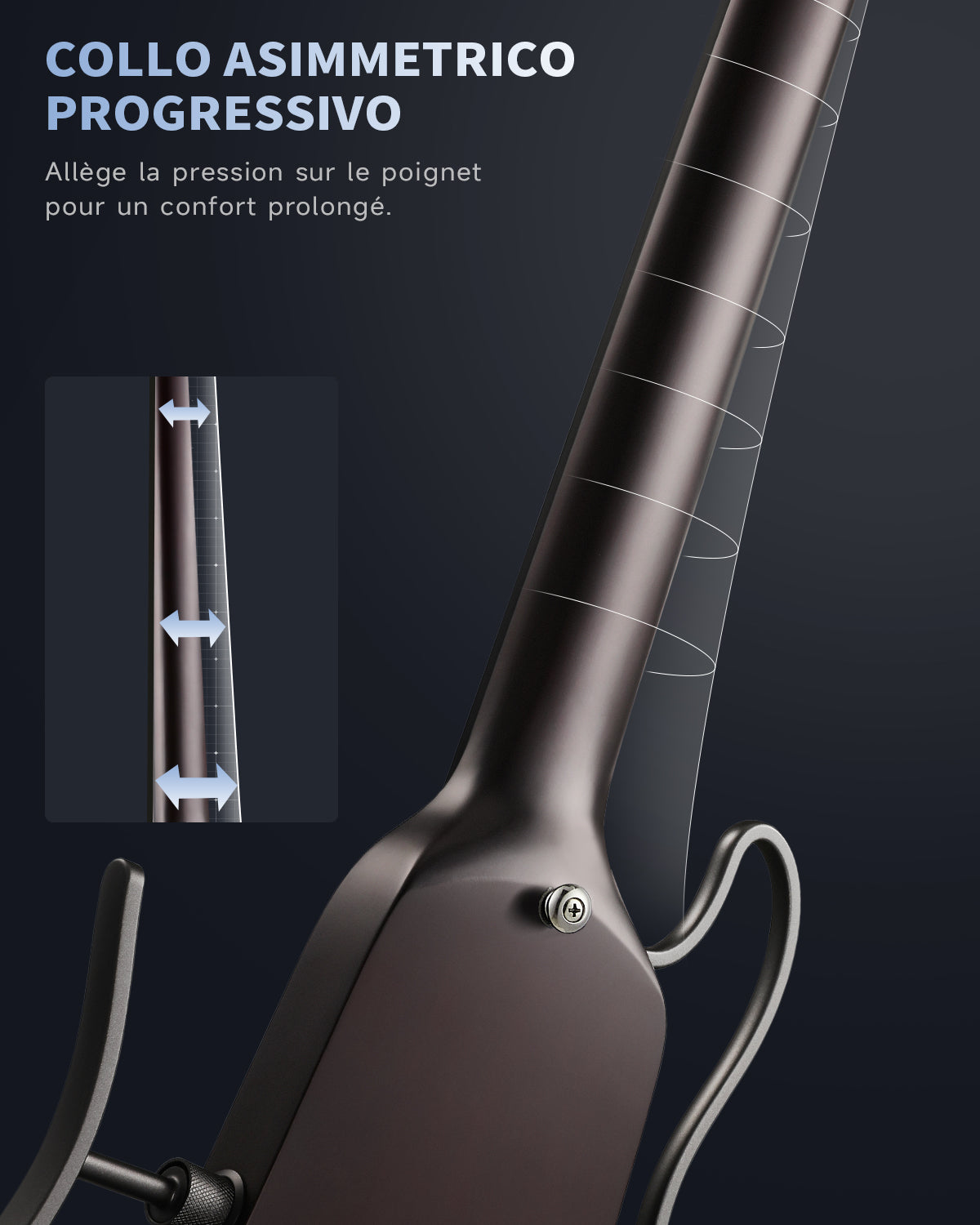 Donner HUSH™ X Chitarra elettrica ultraleggera senza testa-
Naturale##-Sunburst##