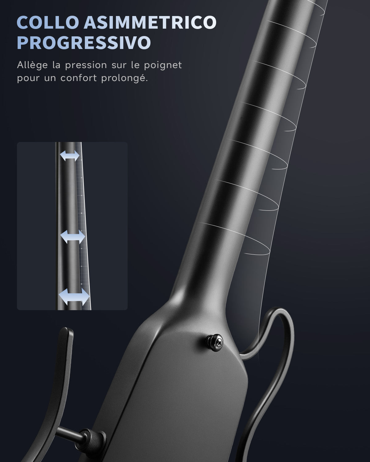 Donner HUSH™ X Chitarra elettrica ultraleggera senza testa-Nero##