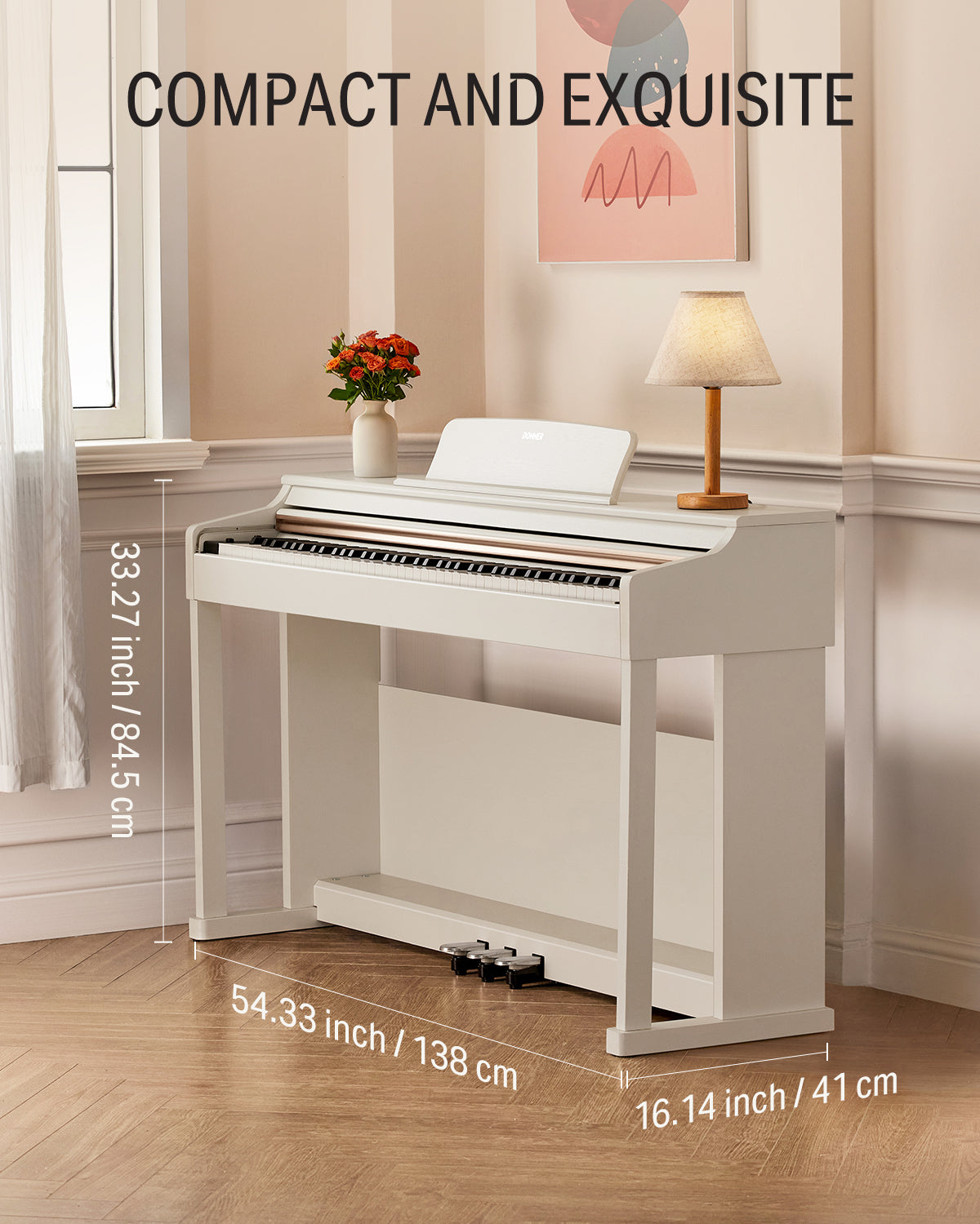Donner DDP-100 Pianoforte digitale bianco con tastiera pesata