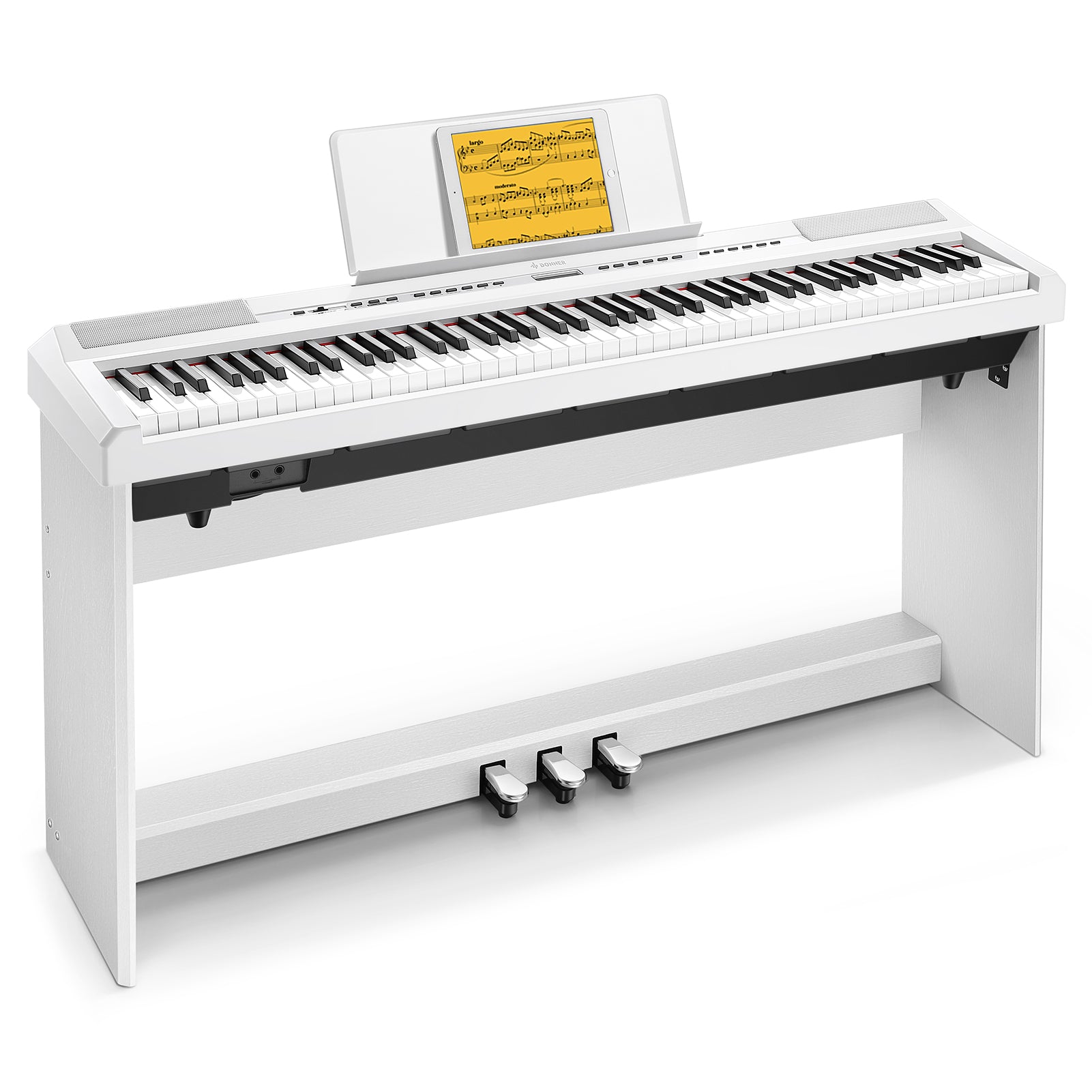 Donner DEP-20 Pianoforte digitale pesato-Bianco##