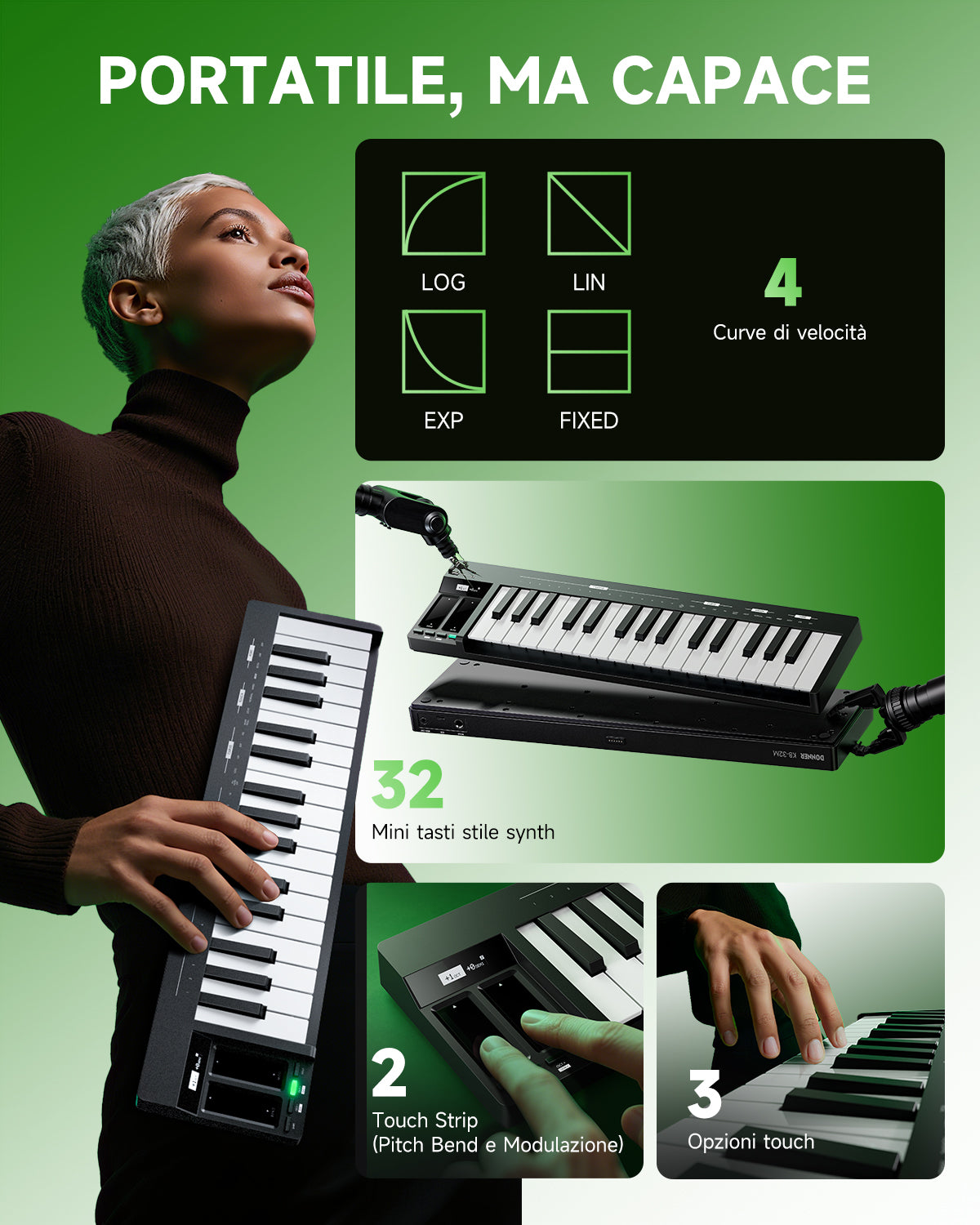 Donner Essential L1 Sintetizzatore-KB-32M##-L1+KB-32M##