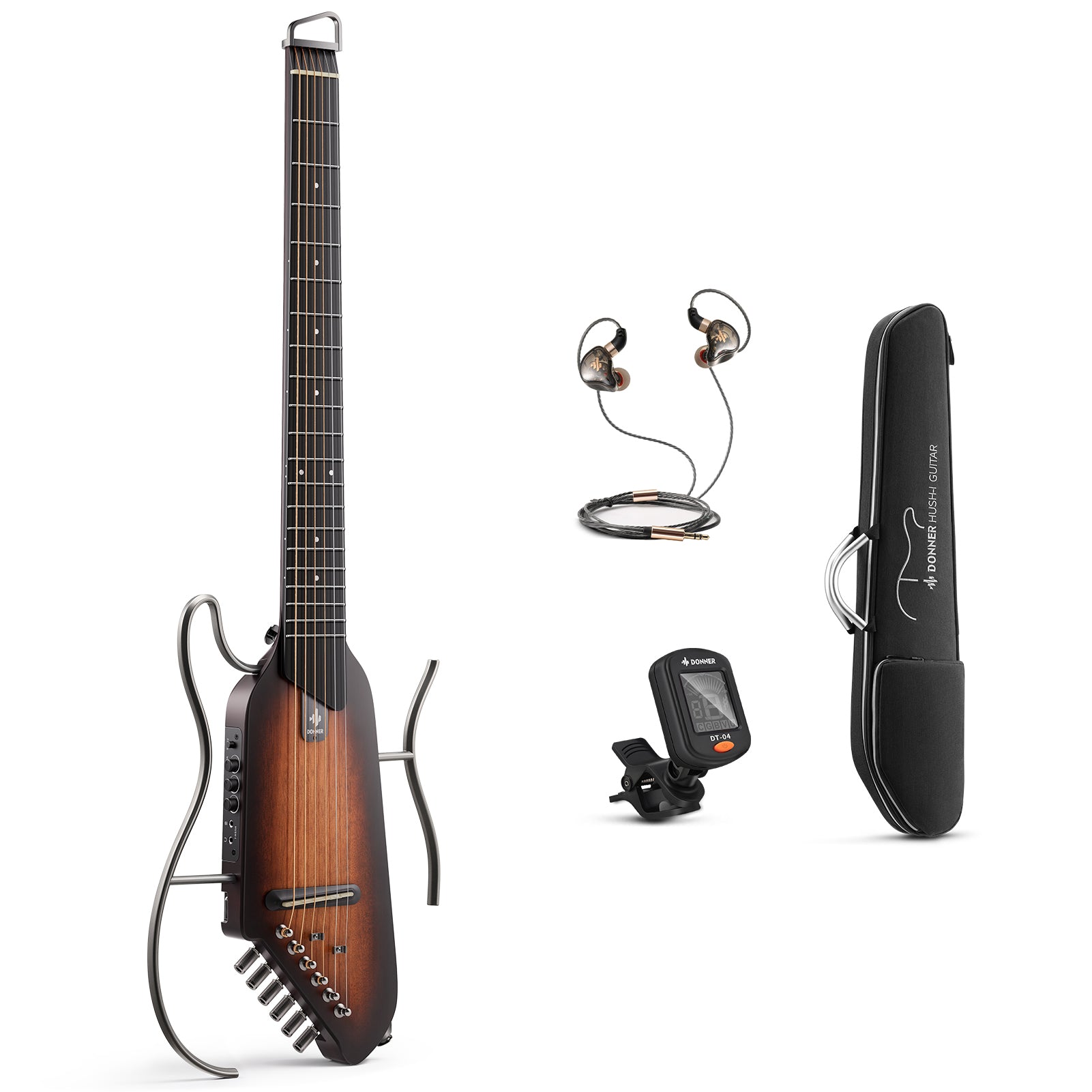 Chitarra Donner HUSH-I-Sunburst##