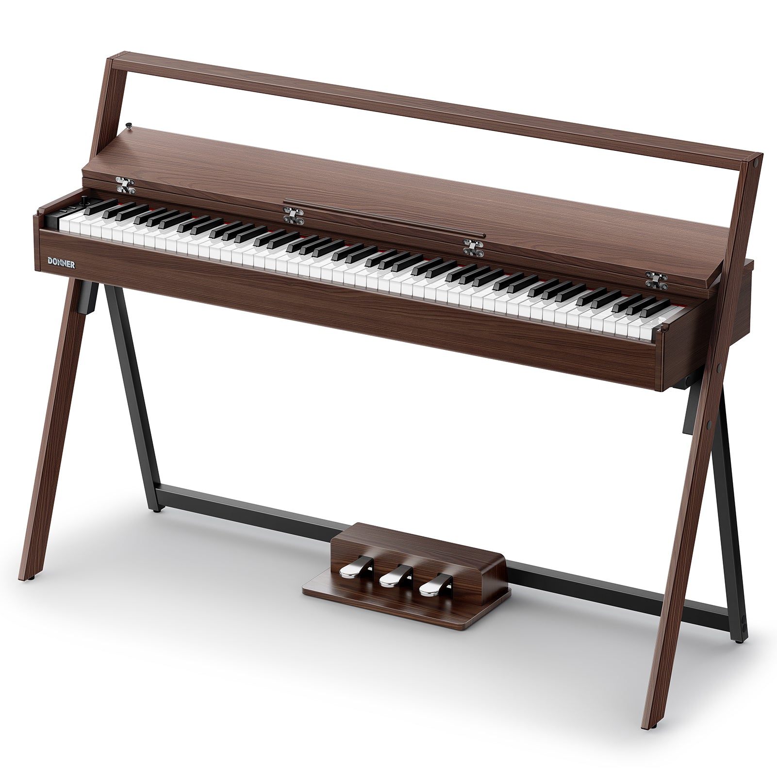 Donner OURA™ R300 Pianoforte digitalein stile casalingo-Brown##