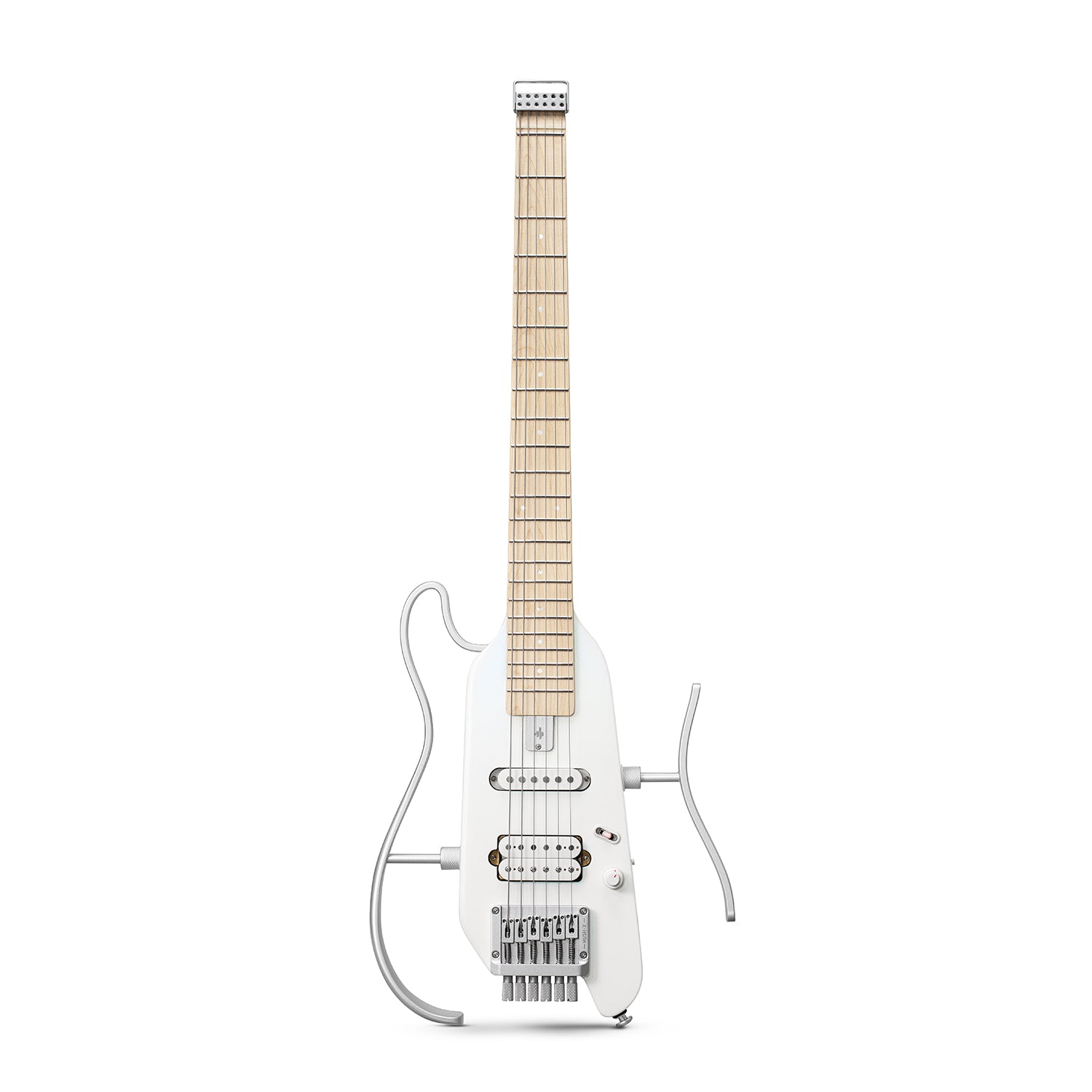 Donner HUSH™ X Chitarra elettrica ultraleggera senza testa-Bianco##