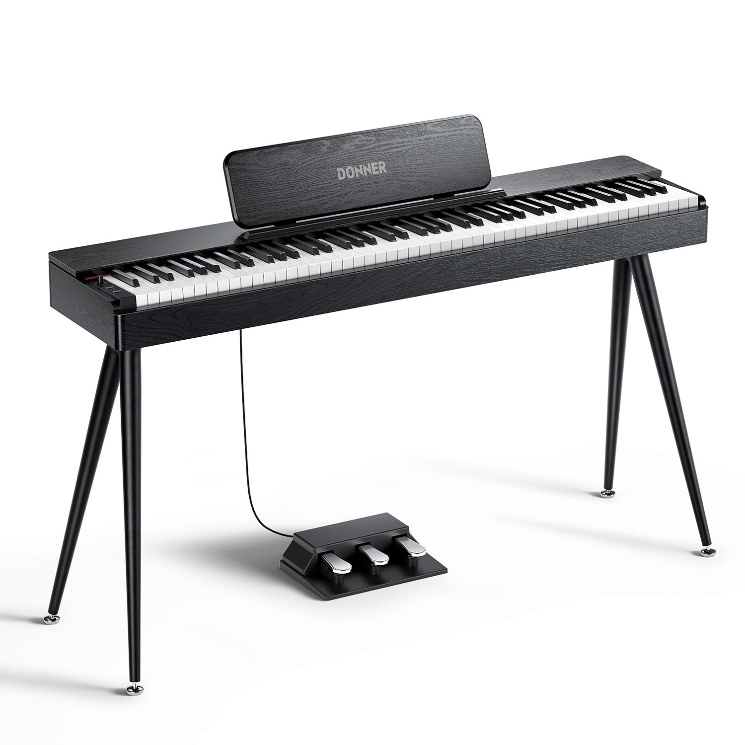 Donner OURA™ S100 Pianoforte digitalein stile casalingo-Nero##