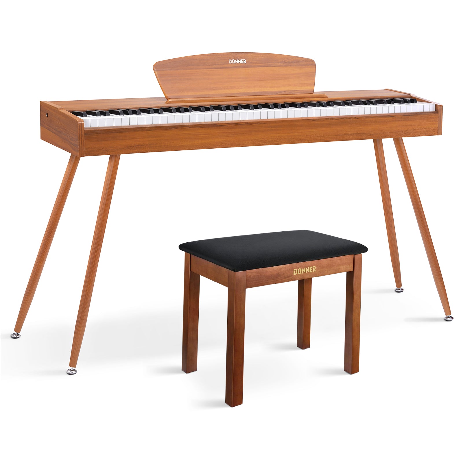 Donner DDP-80 tastiera fully weighted in legno-legno naturale##