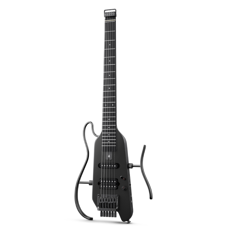 Donner HUSH™ X Chitarra elettrica ultraleggera senza testa-Nero##