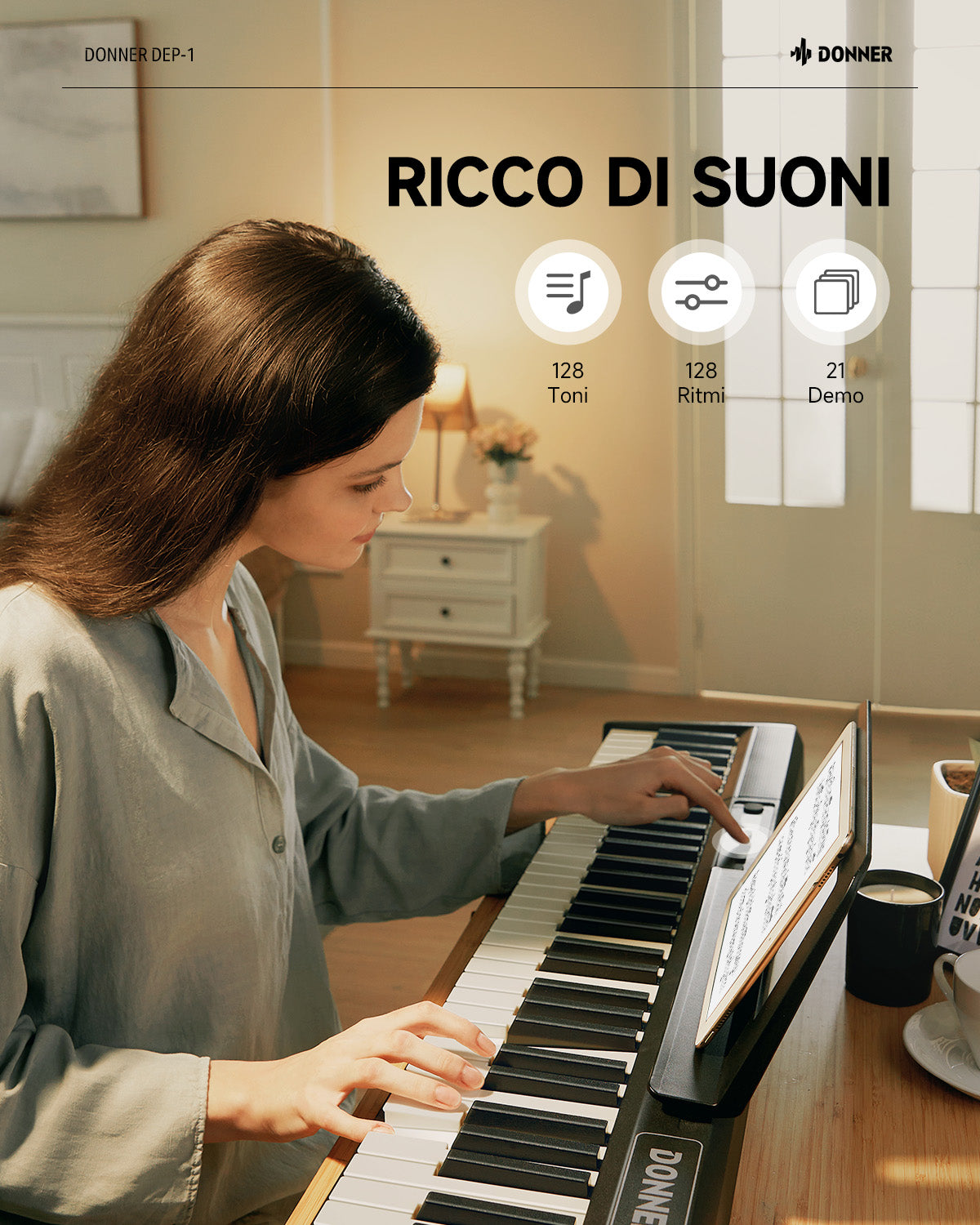 Donner DEP-1 Pianoforte digitale per principianti