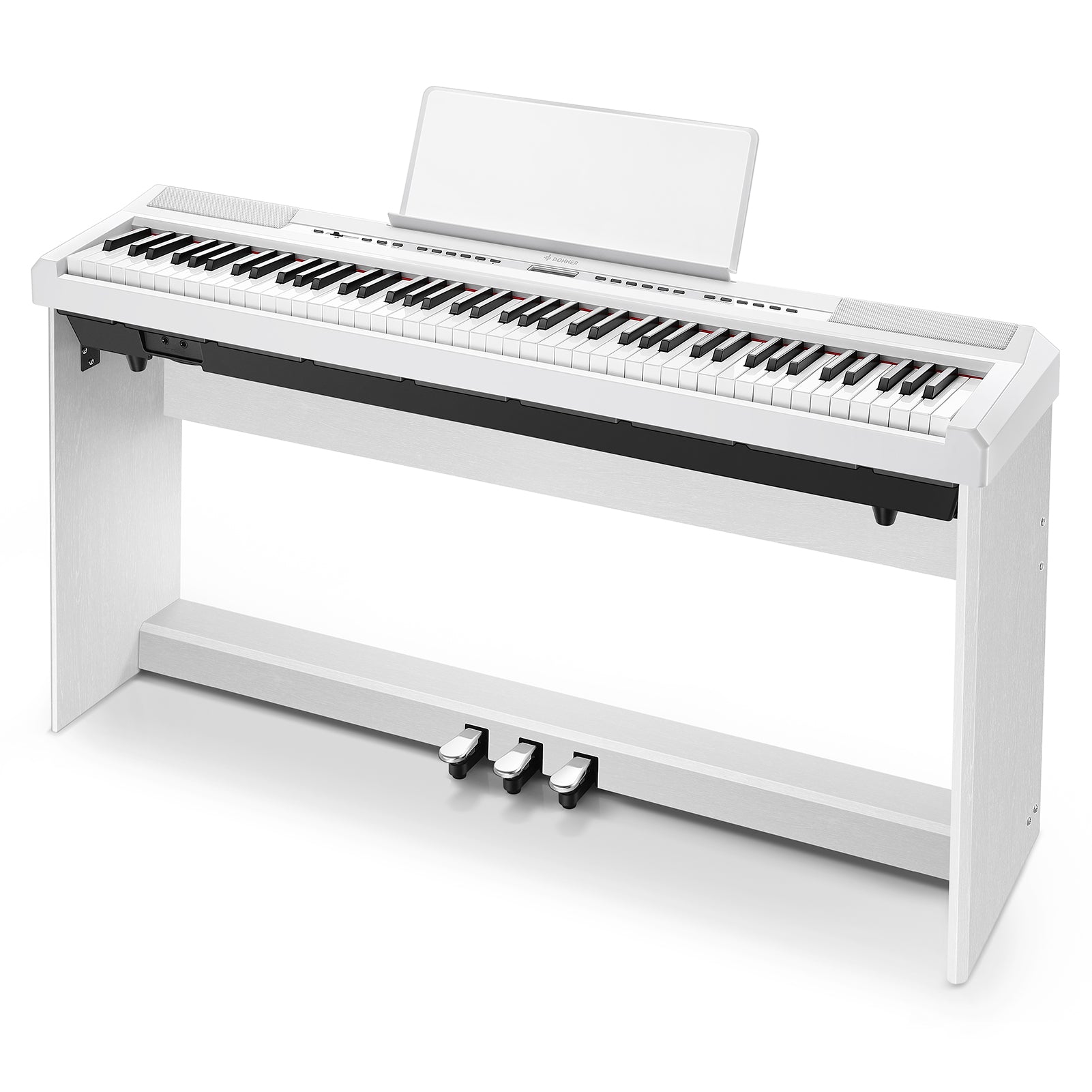 Donner DEP-20 Pianoforte digitale pesato-Bianco##