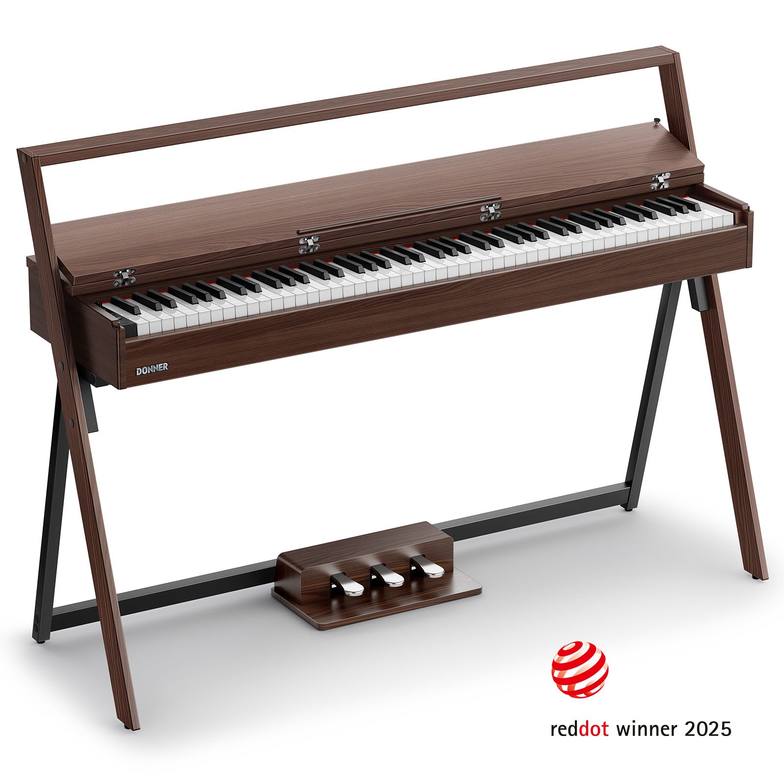 Donner OURA™ R300 Pianoforte digitalein stile casalingo-Brown##