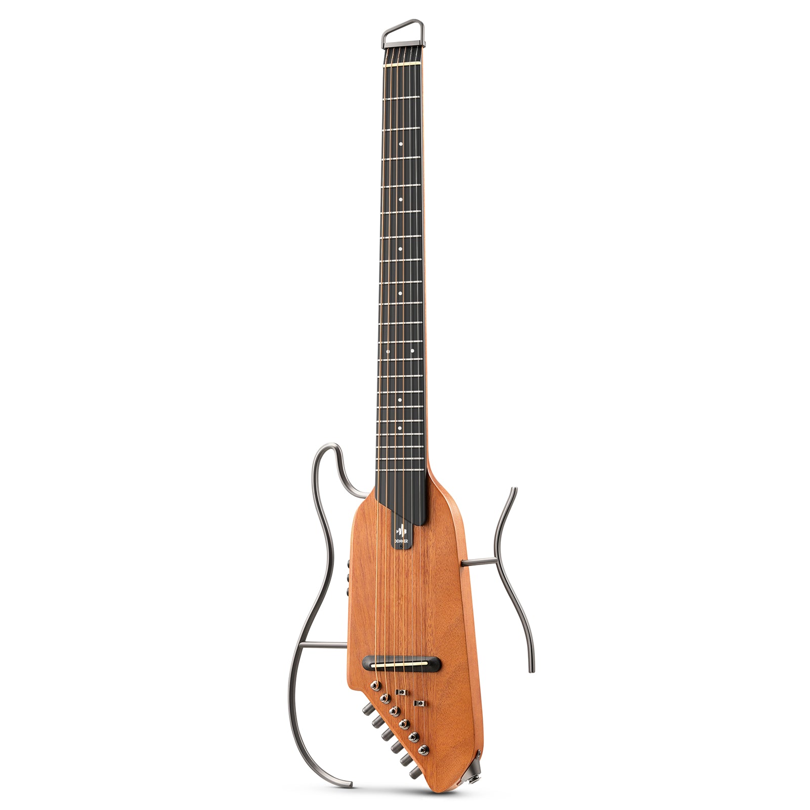Donner HUSH™ I Chitarra da viaggio ultraleggera e portatile-Mogano##