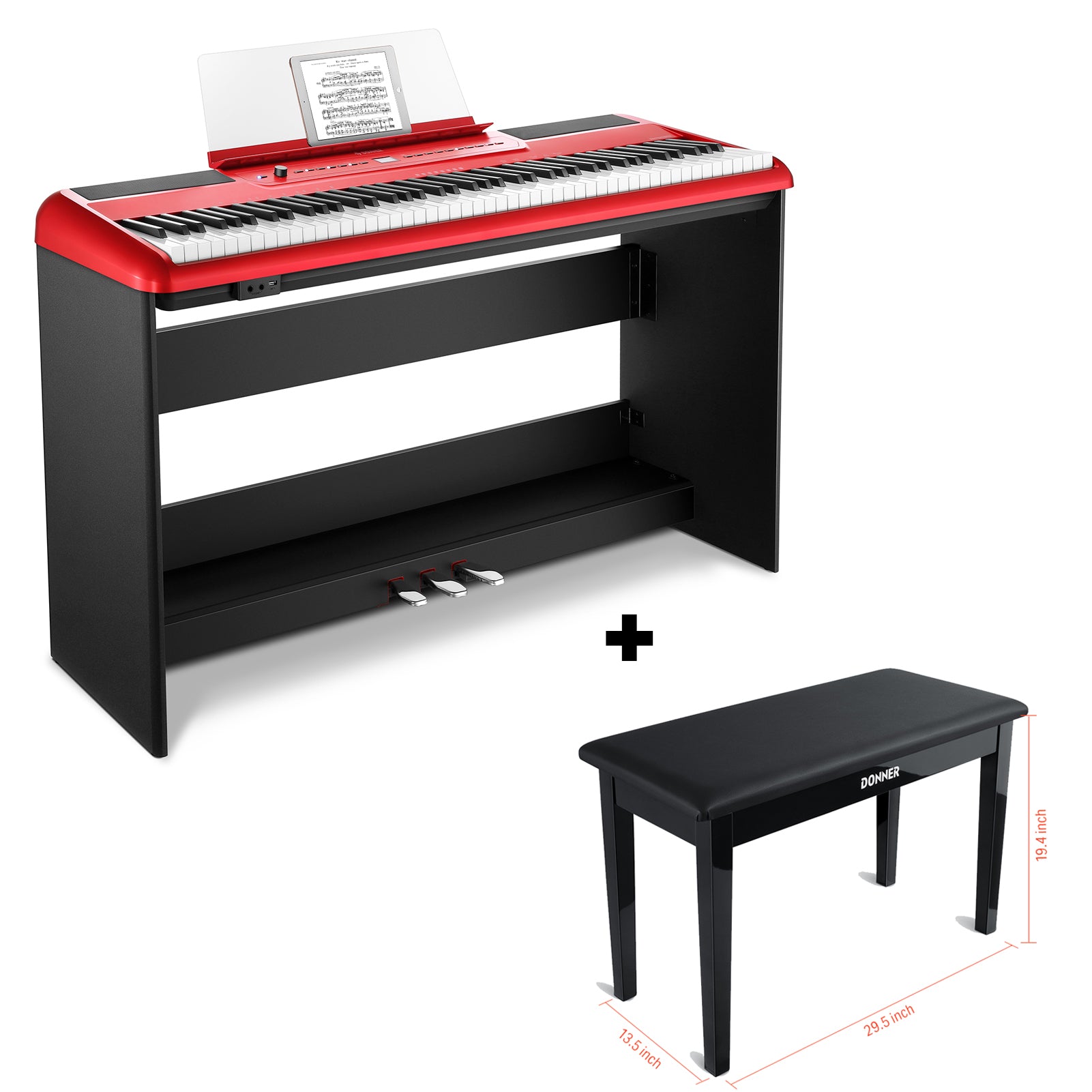 Donner SE-1 piano digitale a 88 tasti con tasti ponderati