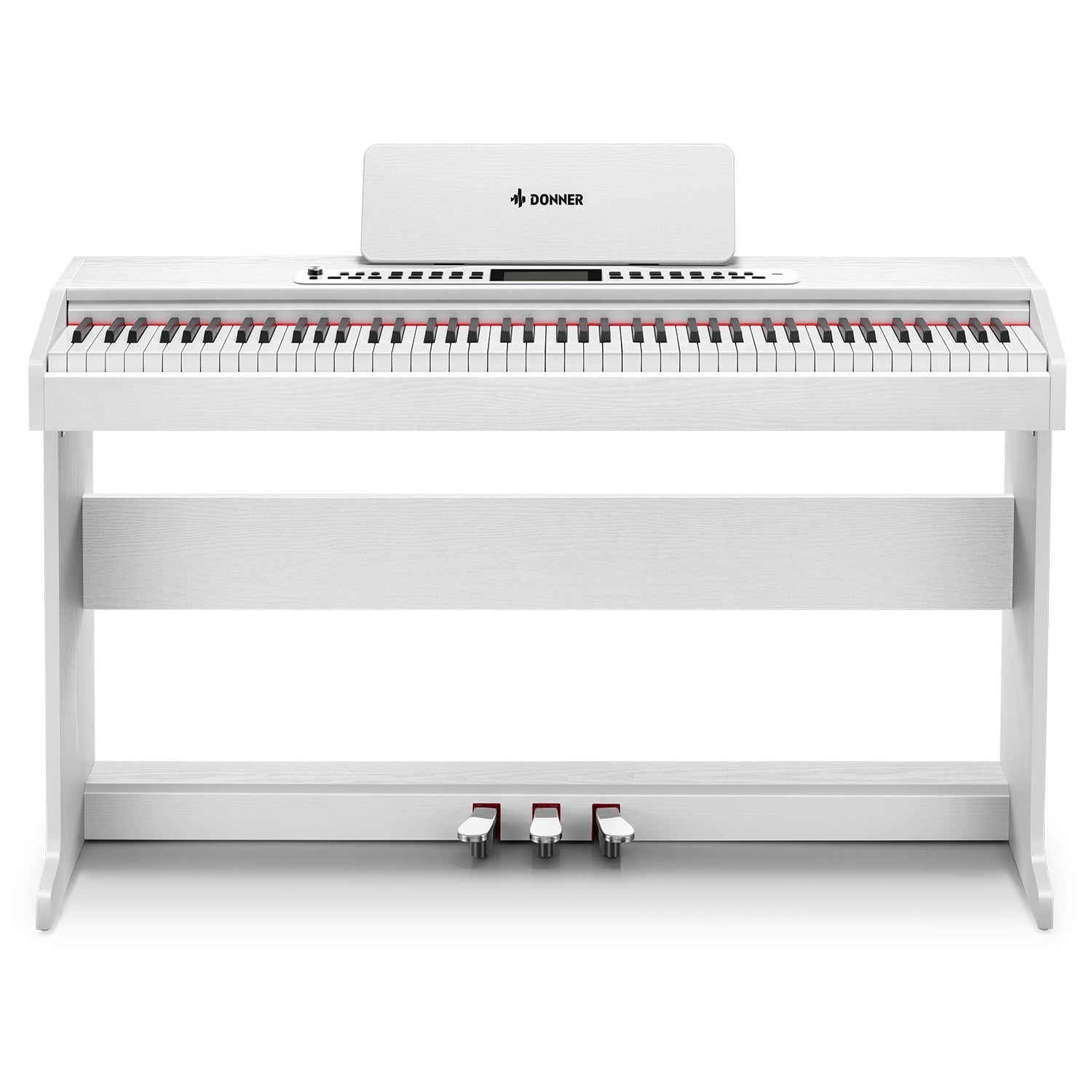 Donner DDP-95 88 tasti pianoforte digitale verticale pesato per principianti bianco