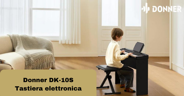 Piano elettrico Donner DK-10S con supporto: buona scelta per i bambini