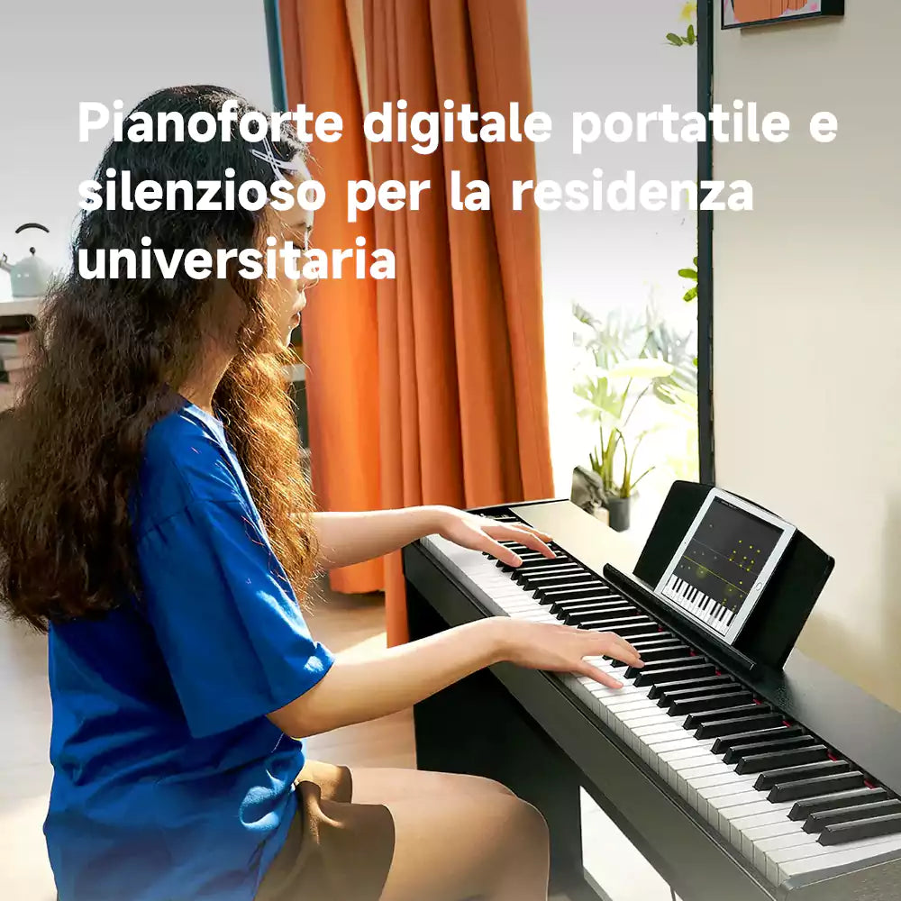 Pianoforte digitale portatile e silenzioso per la residenza universitaria