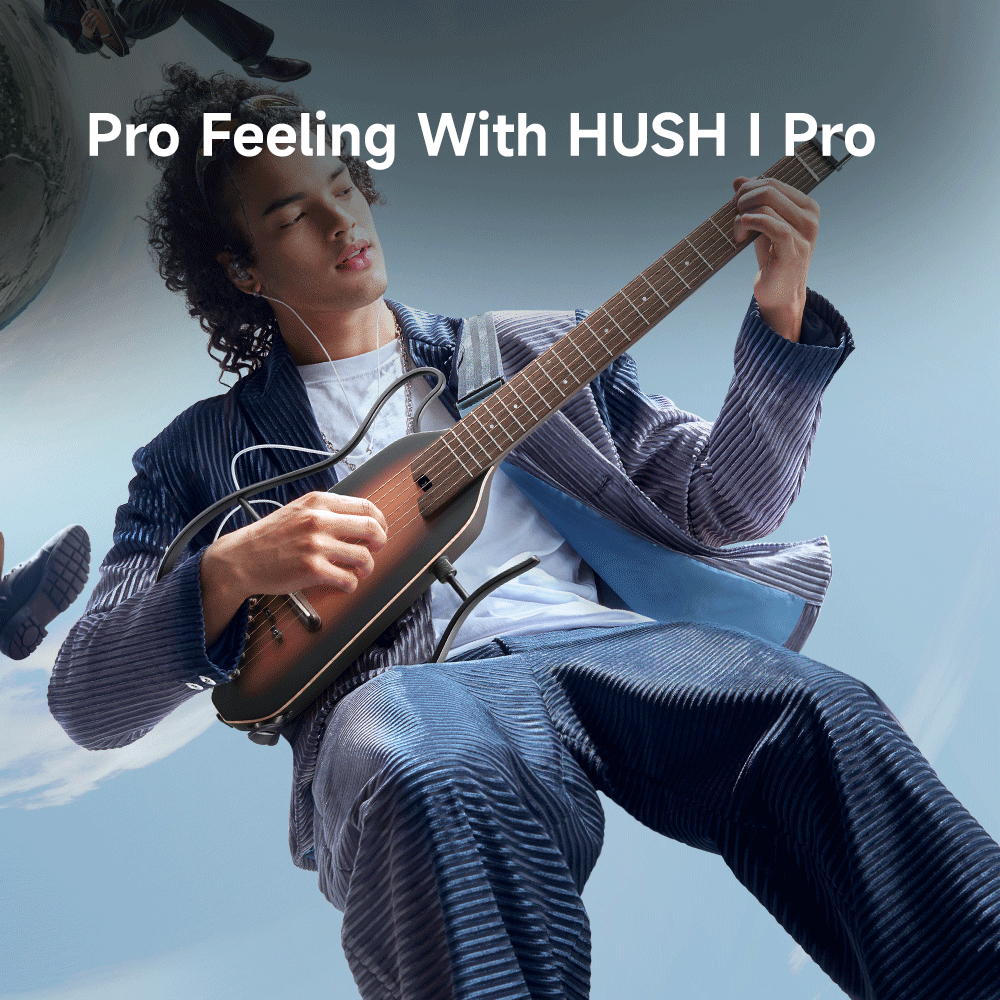 Scopri l'ultima aggiunta alla famiglia HUSH! Scopri le caratteristiche uniche della chitarra HUSH-I Pro