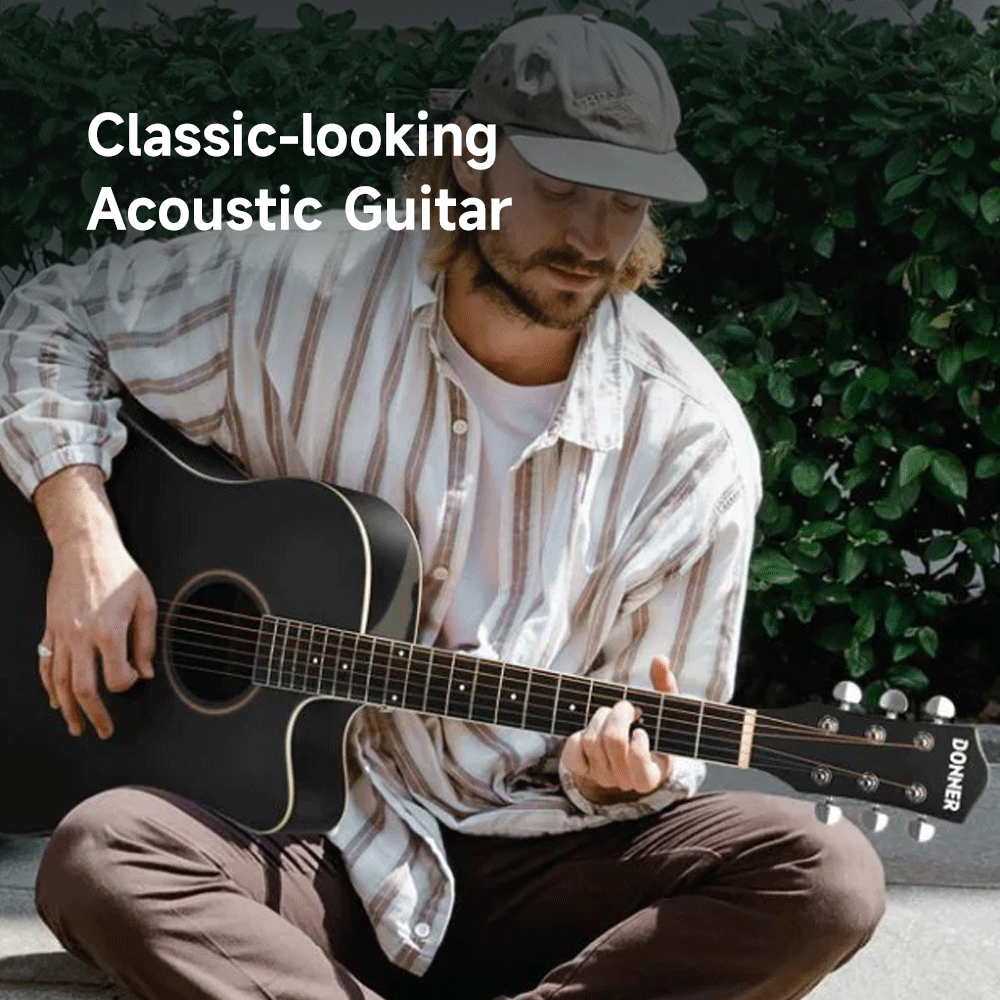 Donner DAG-1CB – Kit completo chitarra acustica full size 41"