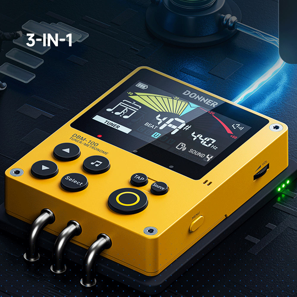 Donner DBM-100: Metronomo, Accordatore e Generatore di Tono 3-in-1