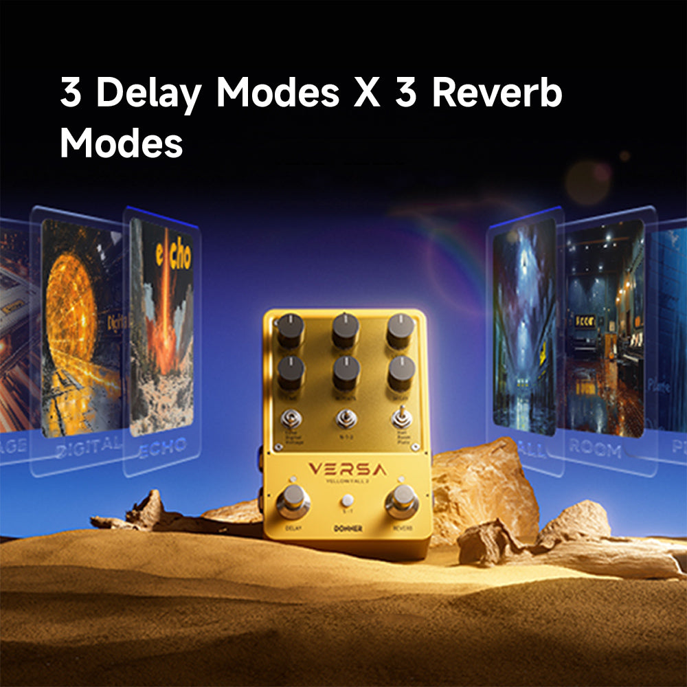 Donner Versa - Yellow Fall II: Delay e Reverb per Musicisti Creativi
