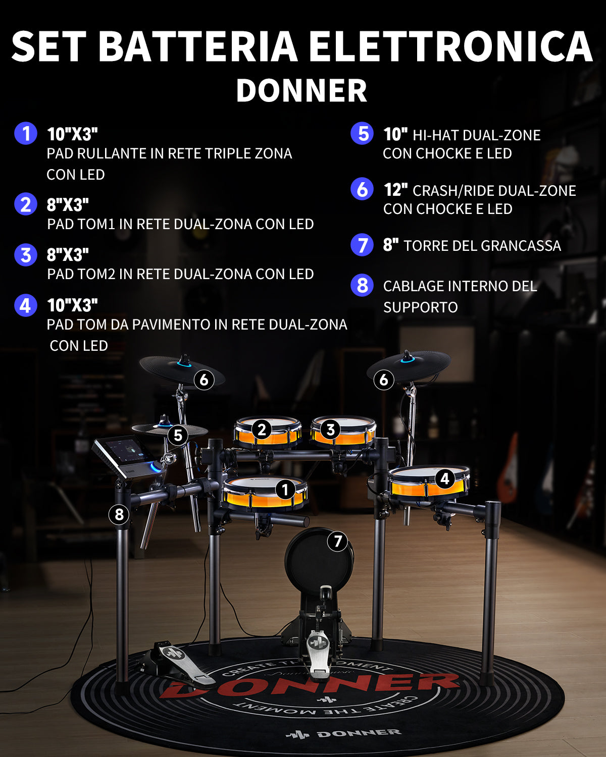 Donner BackBeat  Batteria Elettronica