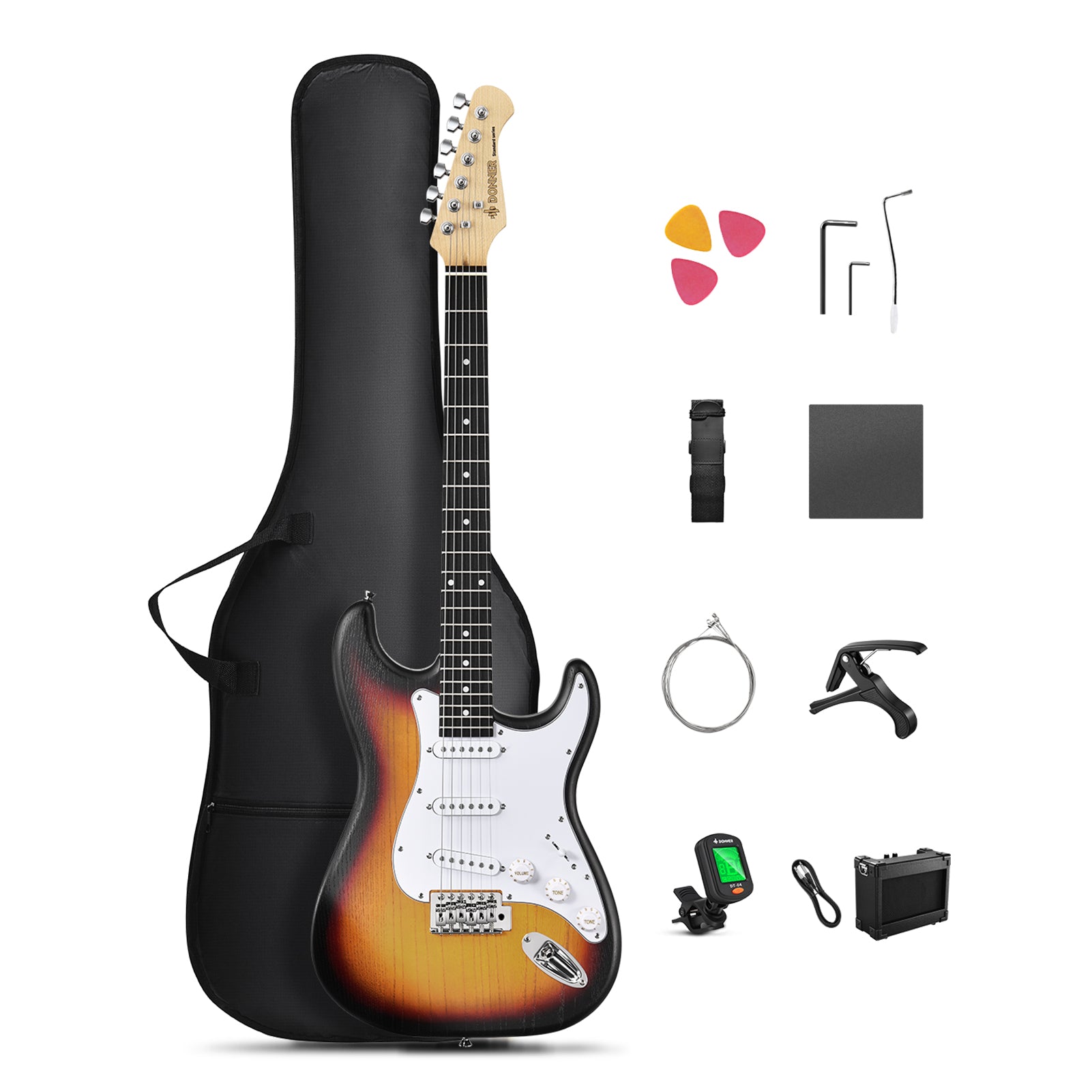 Donner DST-80 Chitarra elettrica-Sunburst##