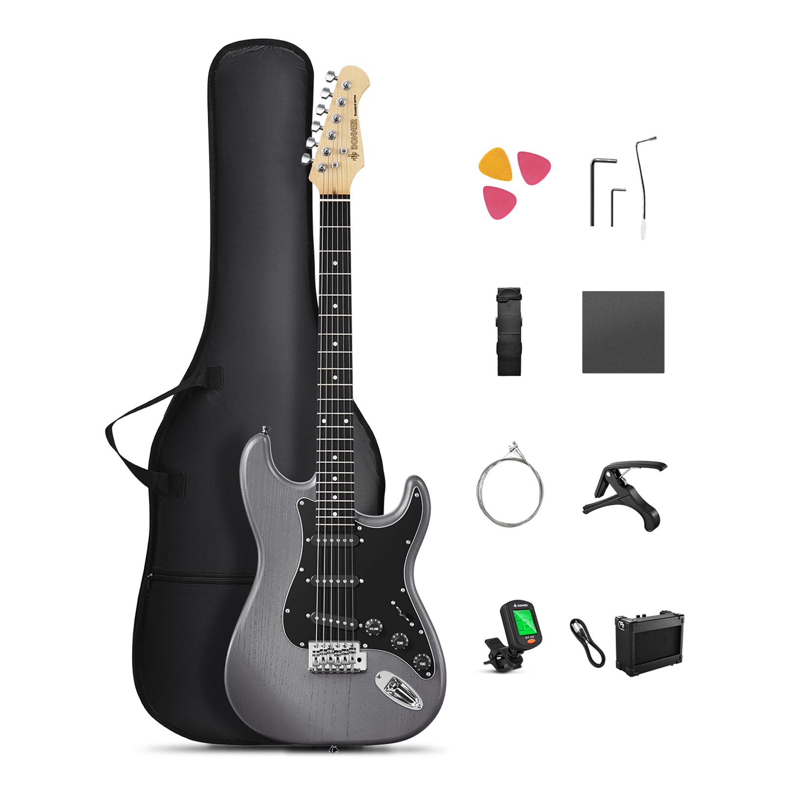 Donner DST-80 Chitarra elettrica-Nero##