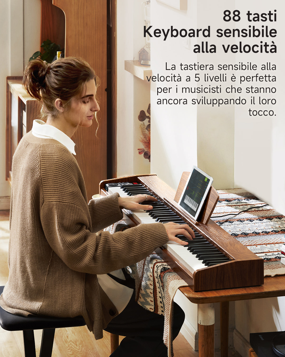 Donner DEP-1S Pianoforte digitale in  semi-pesato