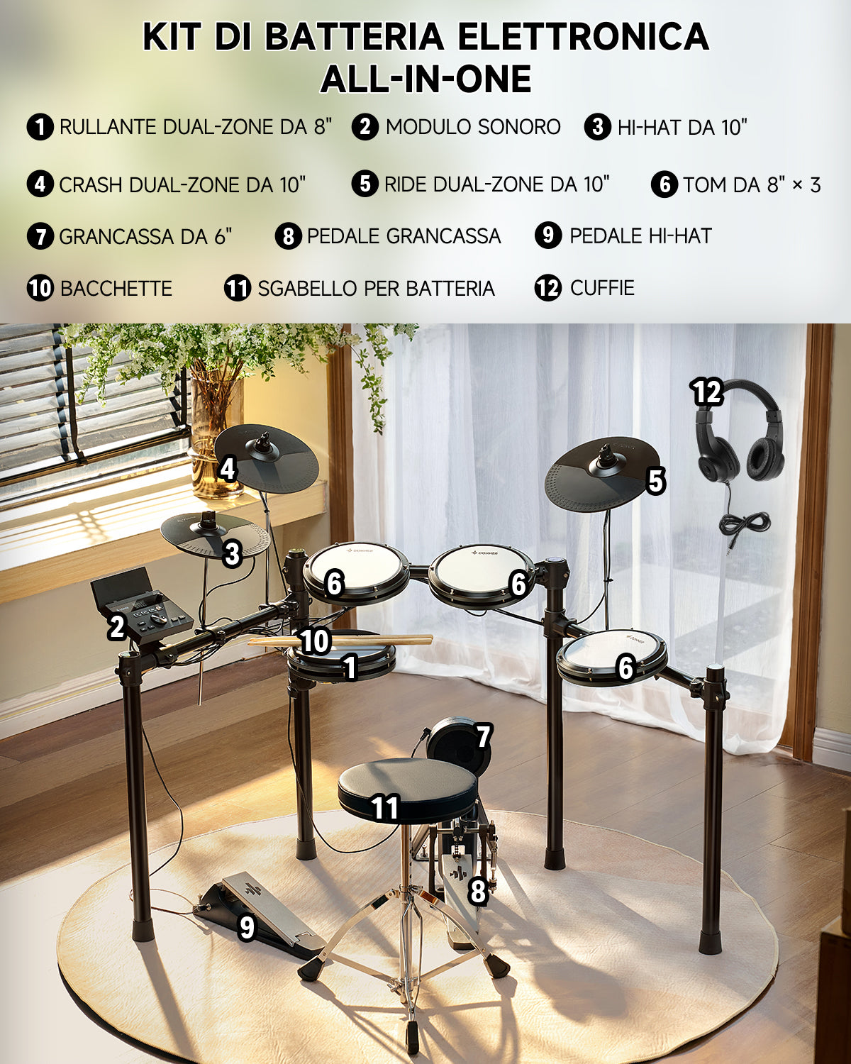 Donner DED-100 batteria per ragazzi