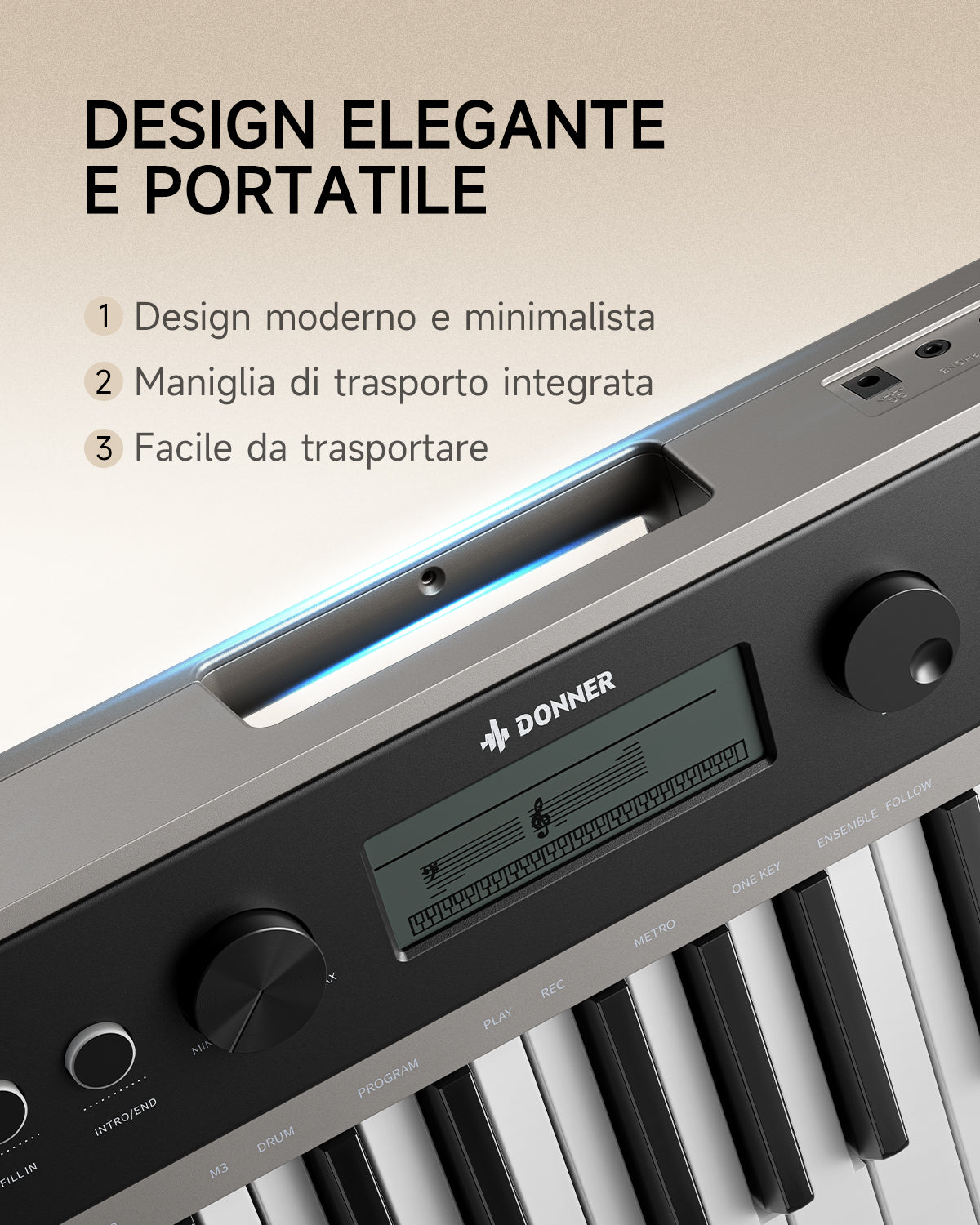 Donner SD-15 Tastiera Elettronica a 61 Tasti