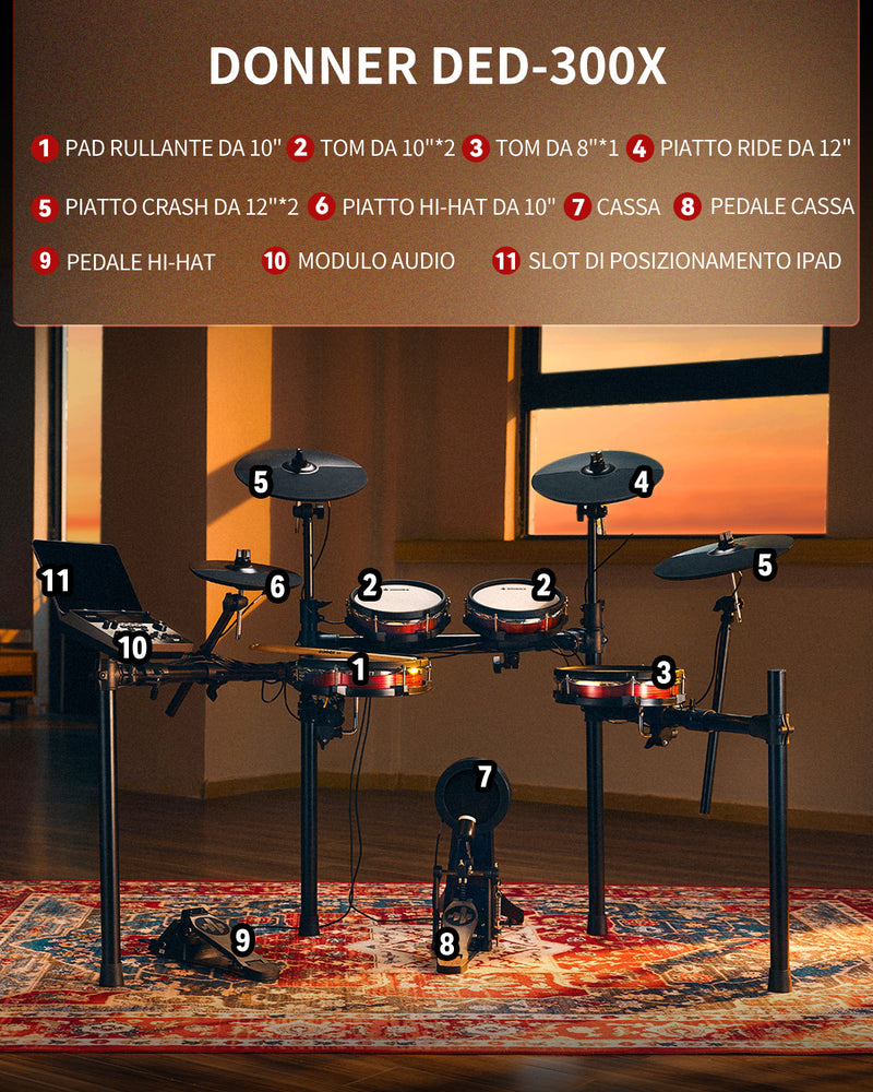 Donner DED-300X Batteria elettronica