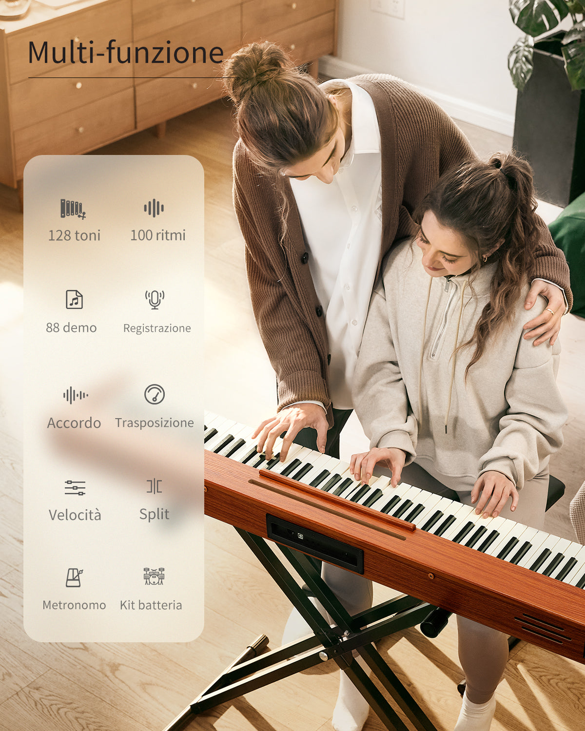 Donner DEP-1S Pianoforte digitale in  semi-pesato