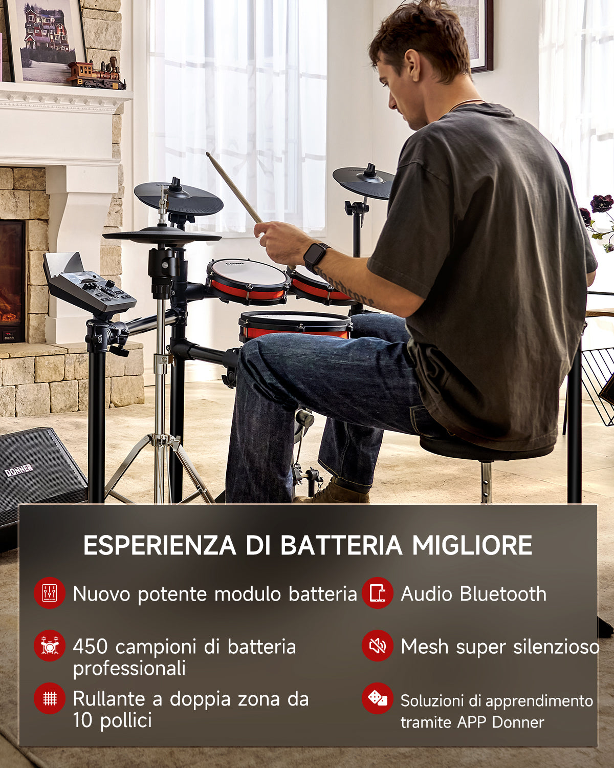 Donner DED-200 Pro Set Batteria elettronica