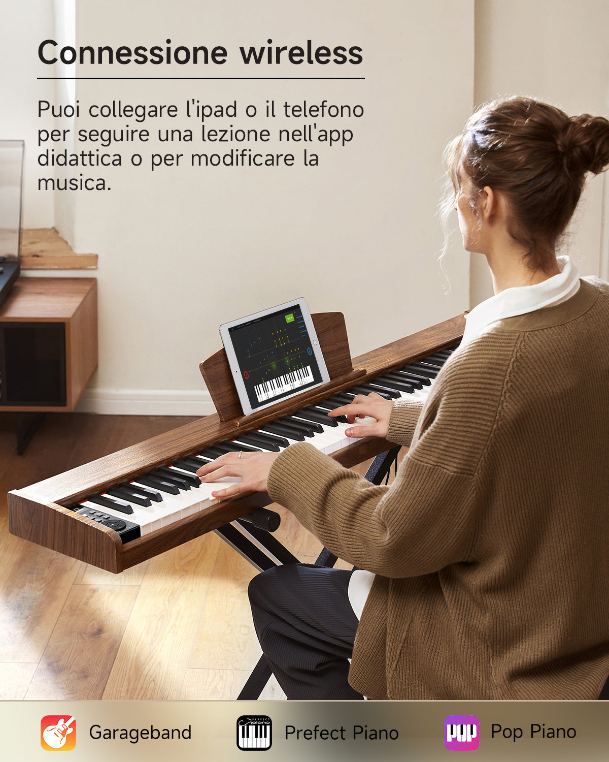 Donner DEP-1S Pianoforte digitale in  semi-pesato