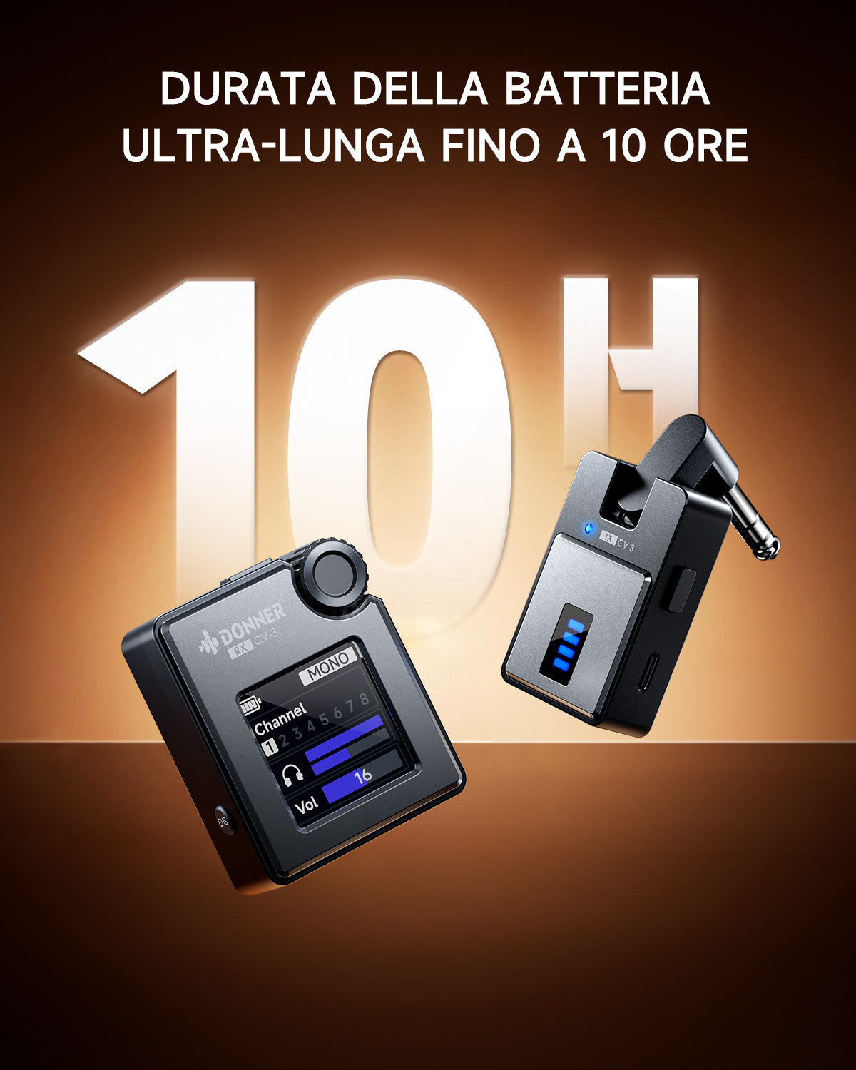 DONNER CV-3 Sistema di monitoraggio in-ear wireless
