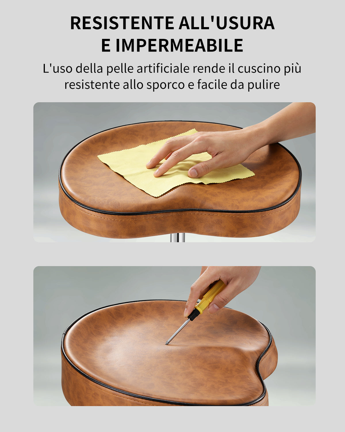 Sgabello per batteria Donner DT-50 marrone sottile