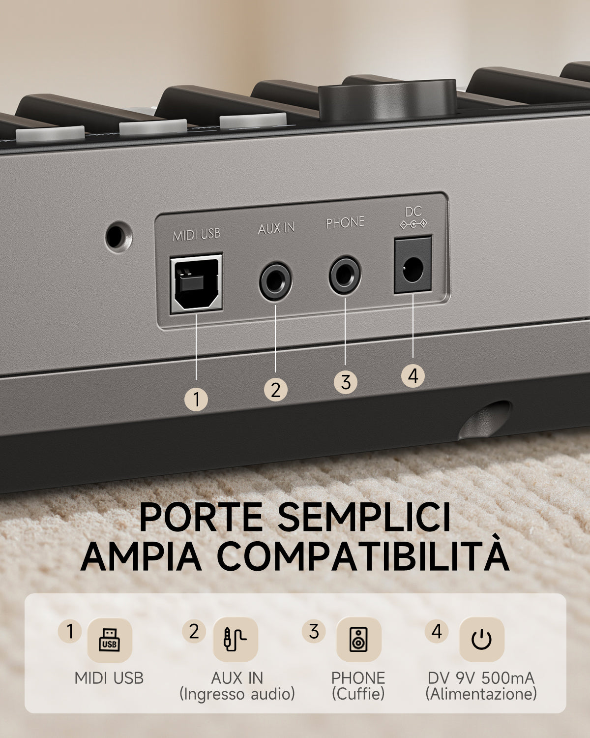 Donner SD-15 Tastiera Elettronica a 61 Tasti