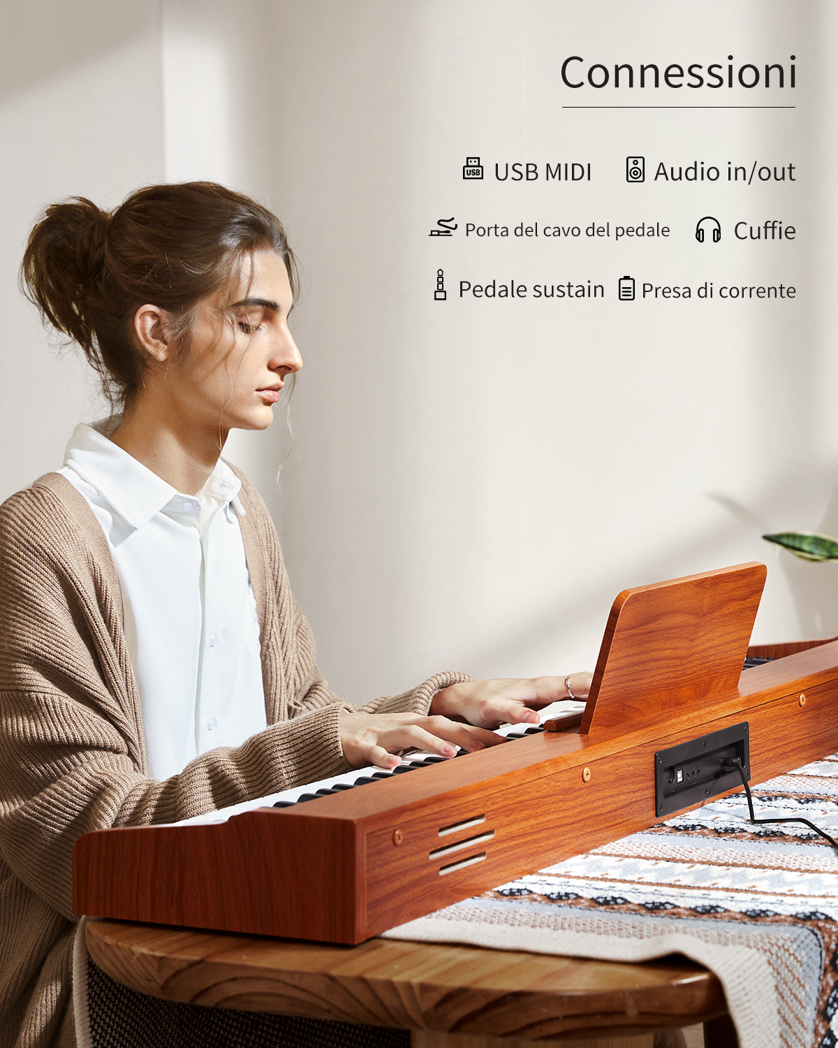 Donner DEP-1S Pianoforte digitale in  semi-pesato