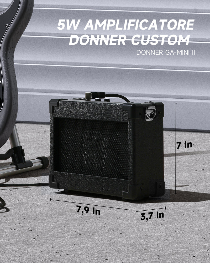 Donner DST-80 Kit chitarra elettrica ST satinata da 39 pollici con amplificatore