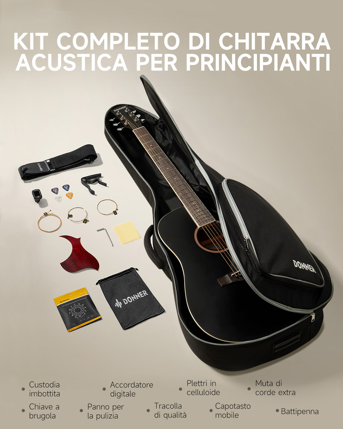 Donner DAG-1CB Chitarra acustica