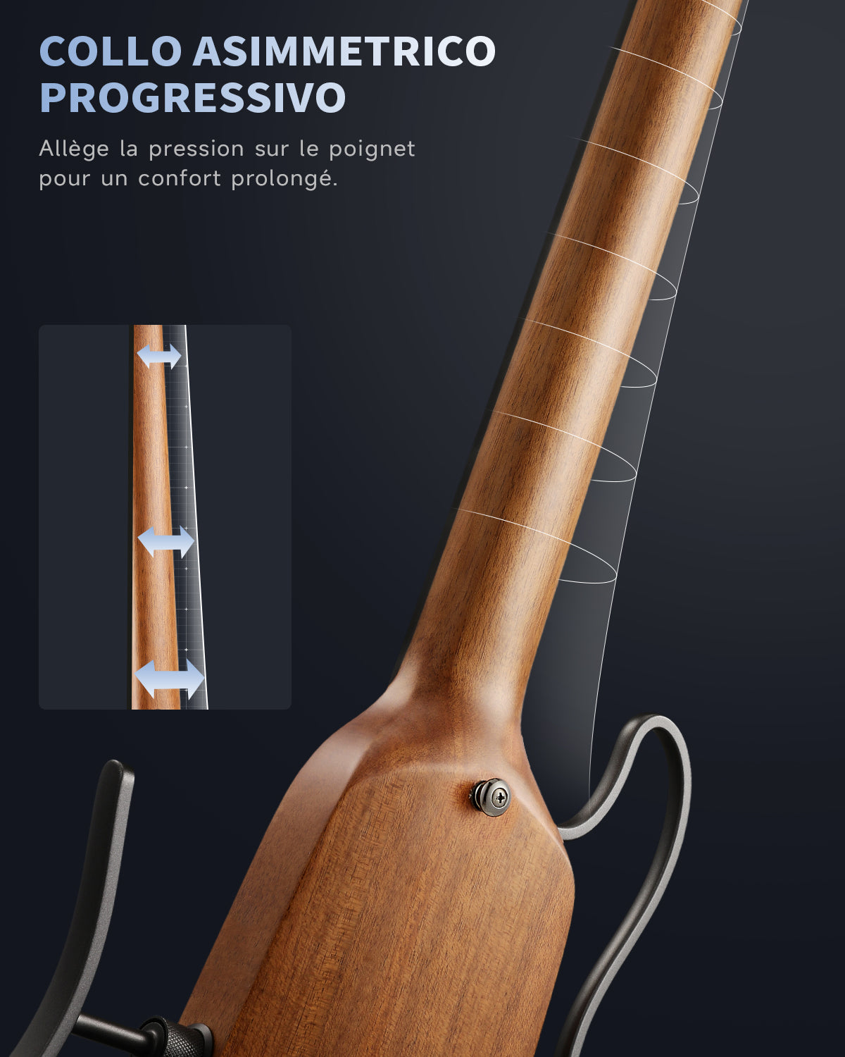 Donner HUSH™ X Chitarra elettrica ultraleggera senza testa
