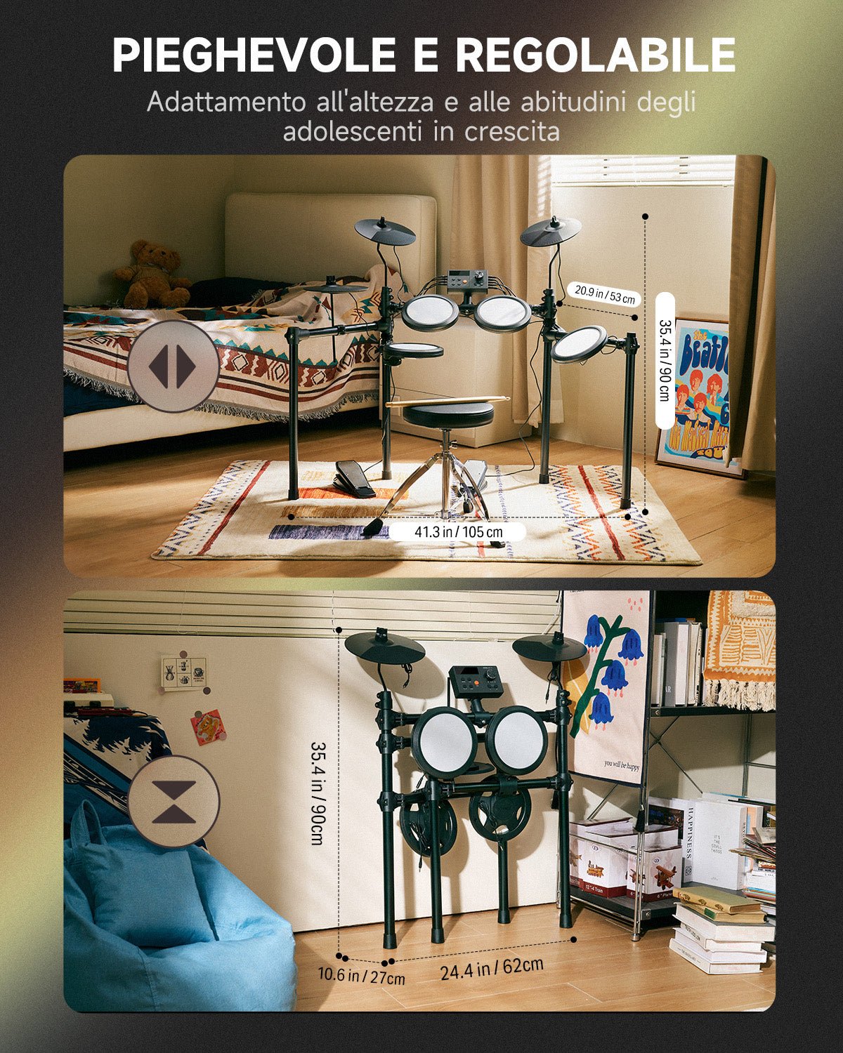 Donner DED-70  Batteria elettronica adatta a principianti e bambini