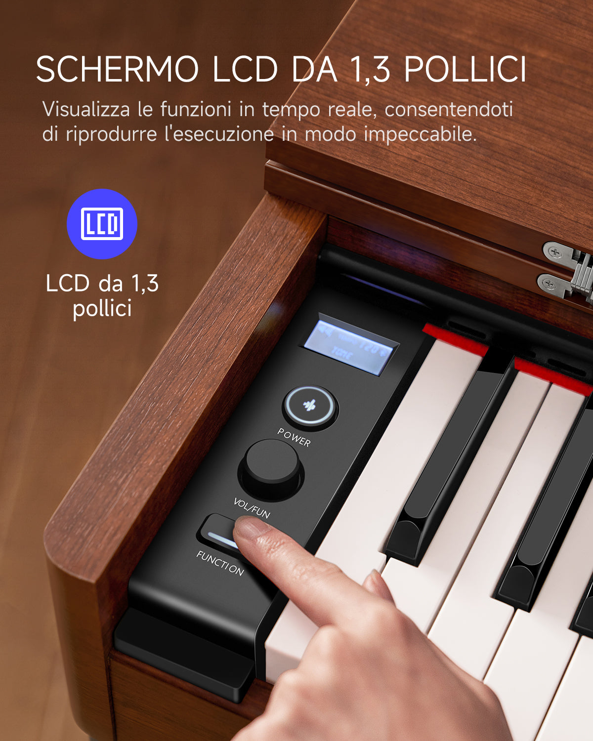 Donner DDP-200 Pianoforte Digitale con Azione a Martello Graduale-DDP-200MK2 Versione aggiornata##