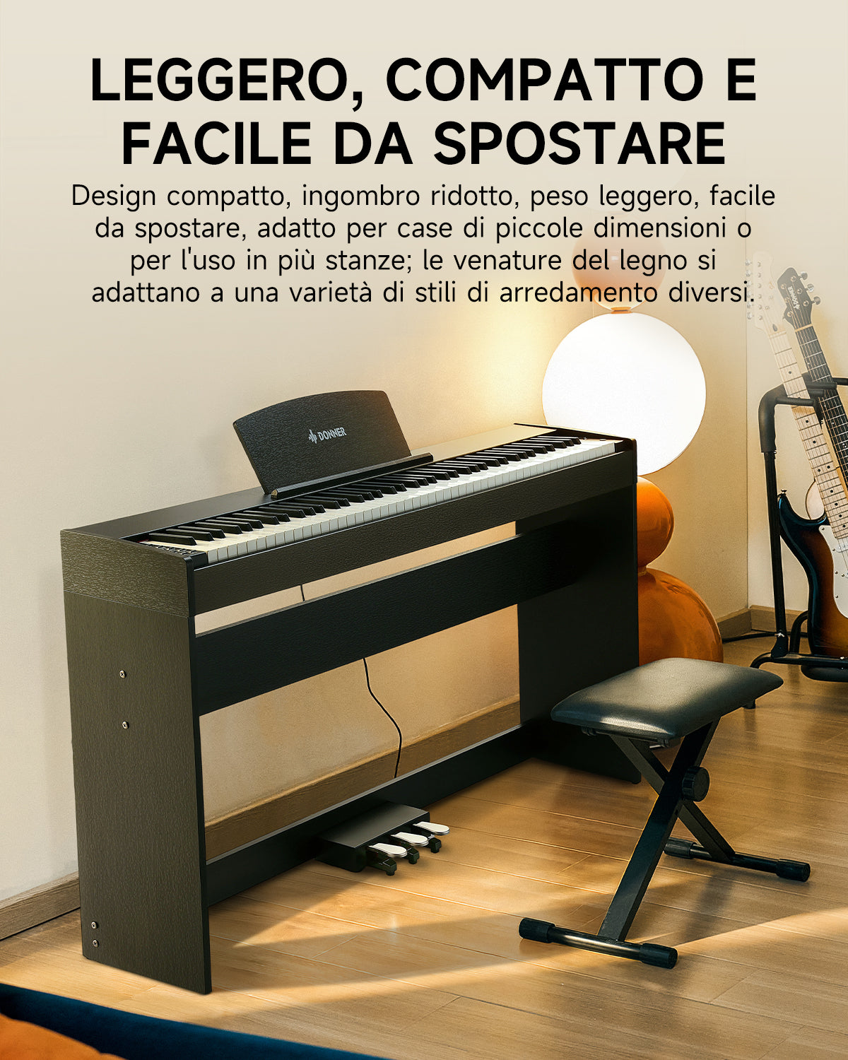 Donner DDP-50 pianoforte digitale pesato a 88 tasti