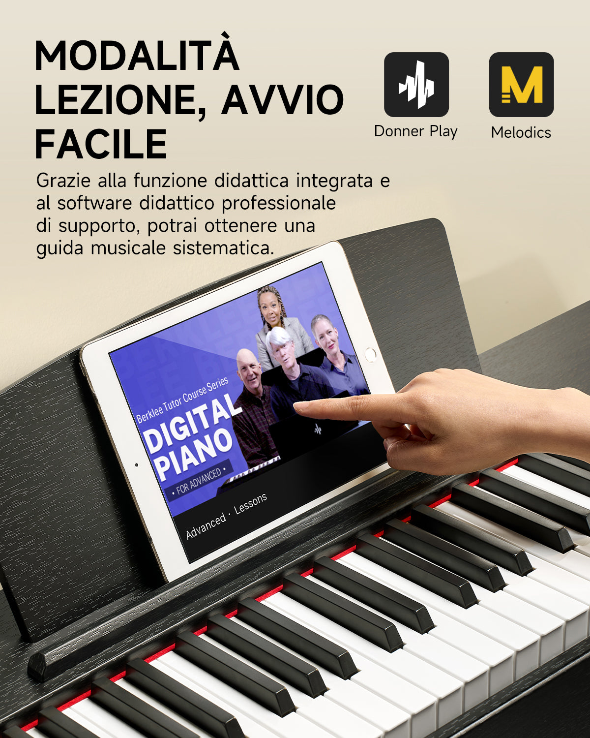 Donner DDP-50 pianoforte digitale pesato a 88 tasti