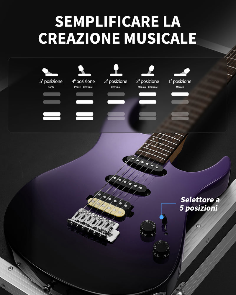 Donner DMT-66 Chitarra elettrica con bobina singola in ceramica
