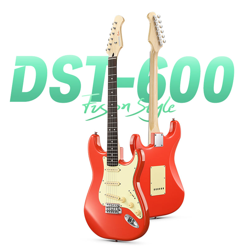 Donner DST-600 chitarra elettrica-Rosso##