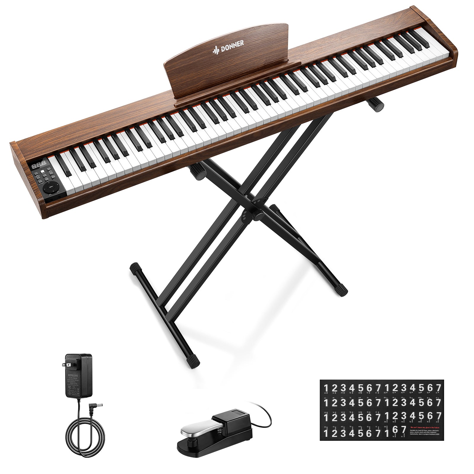 Donner DEP-1S Pianoforte digitale in  semi-pesato