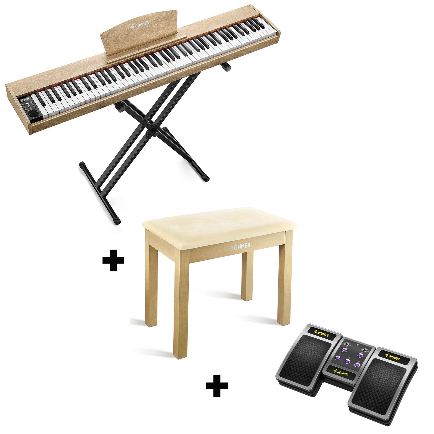 Donner DEP-1S Pianoforte digitale in  semi-pesato