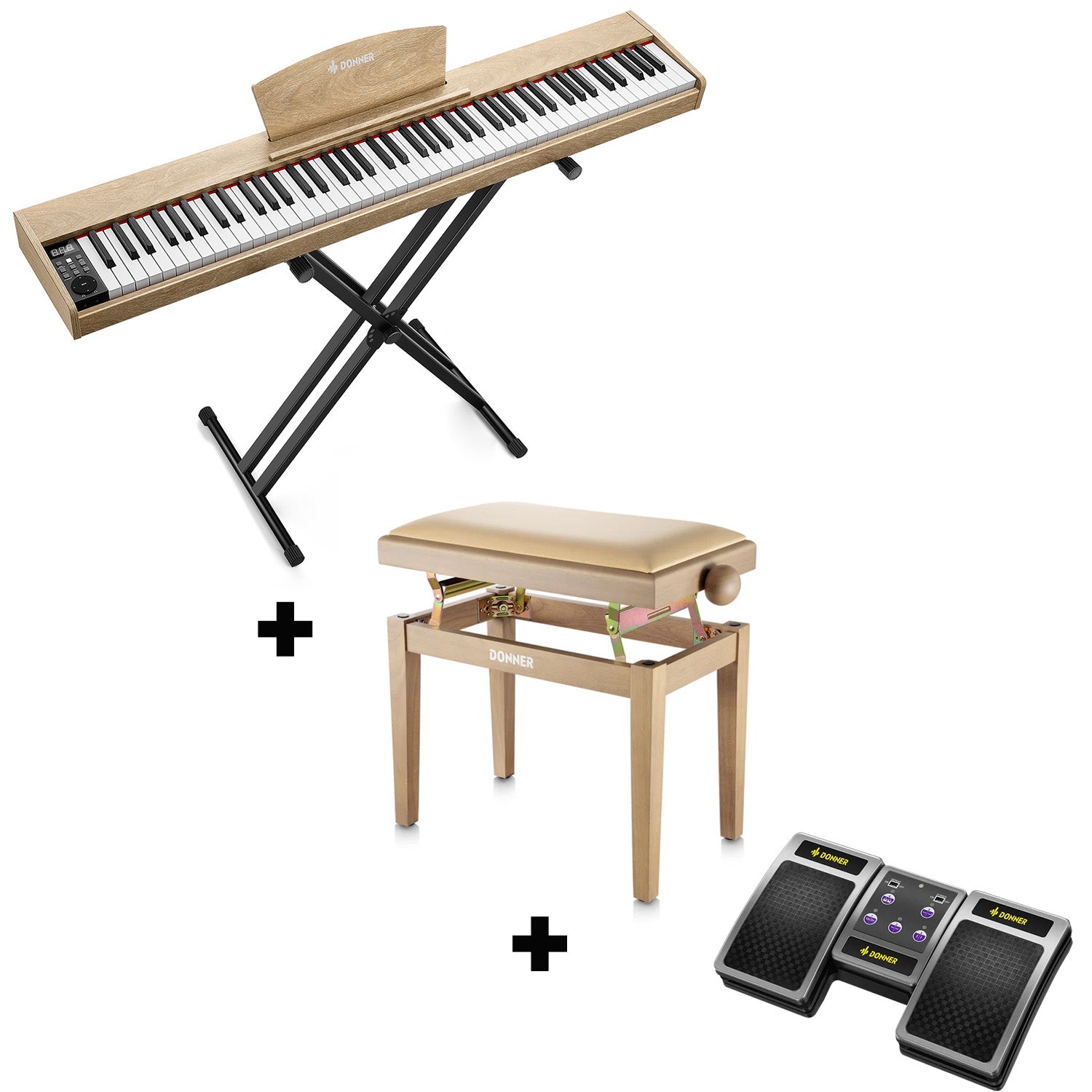 Donner DEP-1S Pianoforte digitale in  semi-pesato