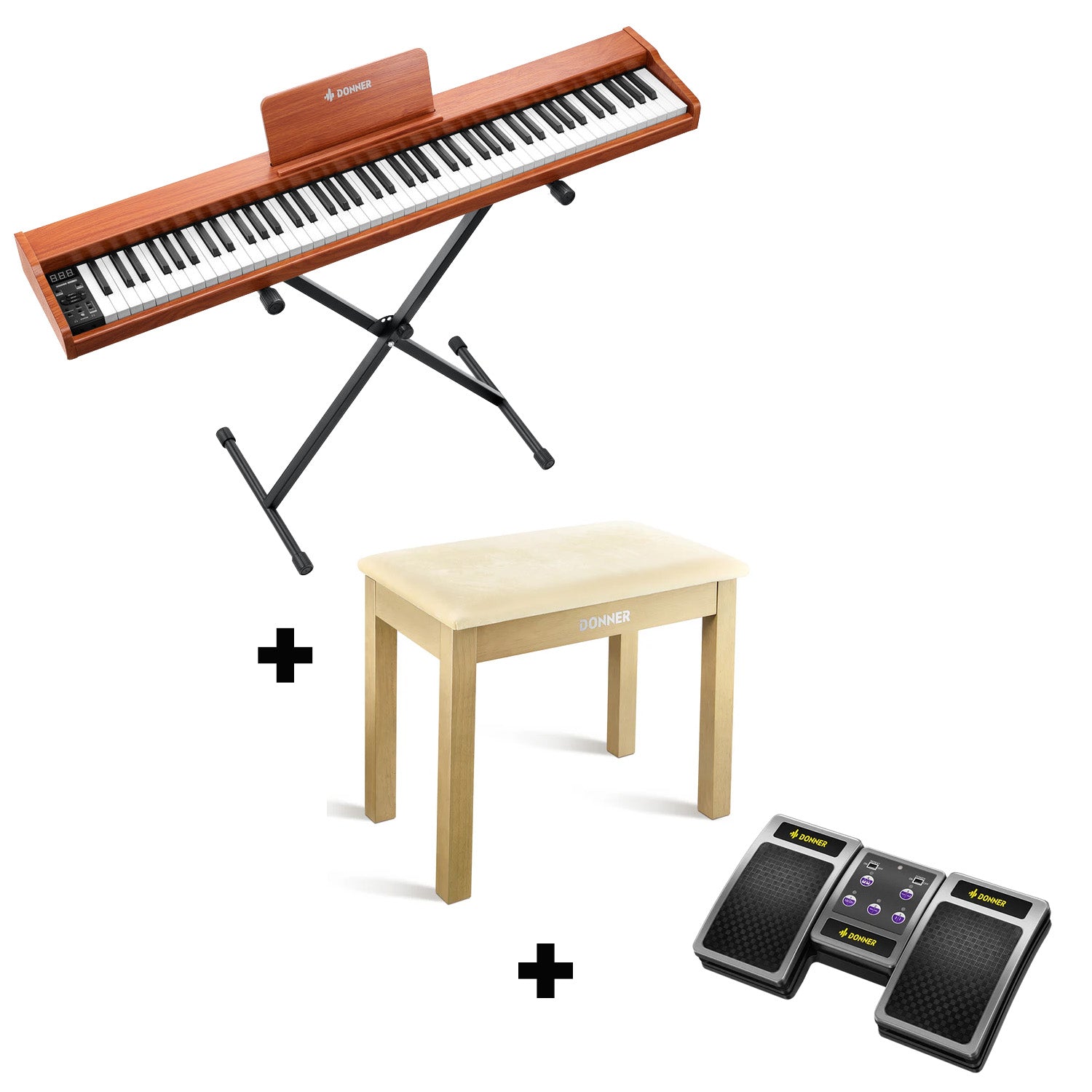 Donner DEP-1S Pianoforte digitale in  semi-pesato